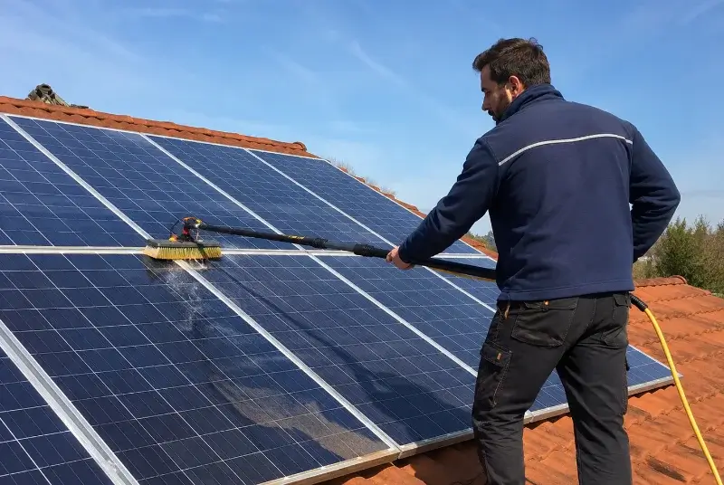 Nettoyage et entretien de panneaux solaires à Vieu-d'Izenave